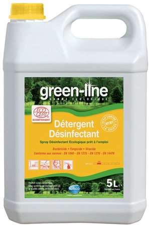 détergent désinfectant green line ecocert 5L