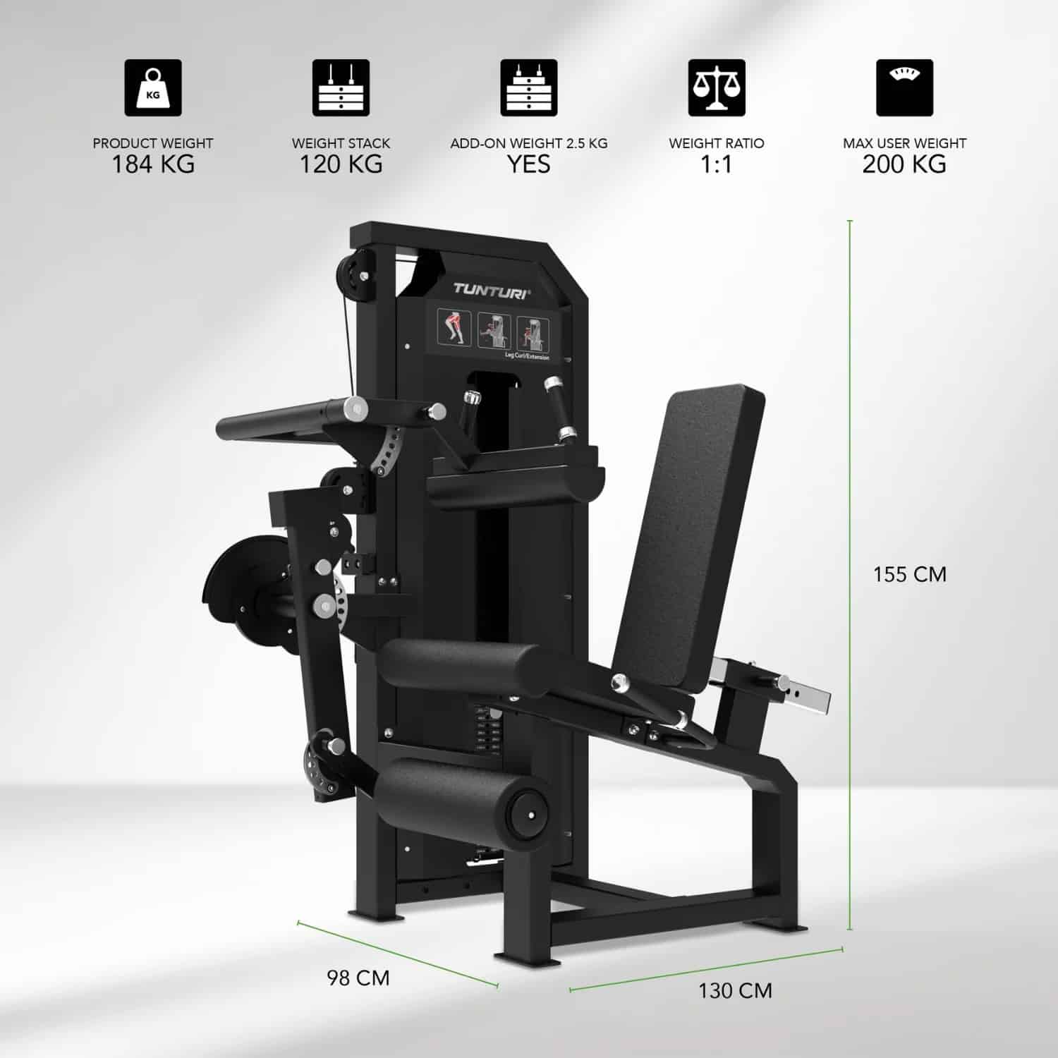Gollé Médical - V-Series Dual Leg Curl Extension Tunturi Platinum