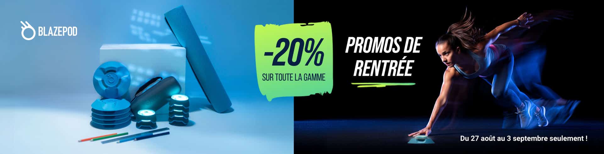 Gollé Médical | -20% sur la gamme BlazePod du 27 août au 3 septembre 2025