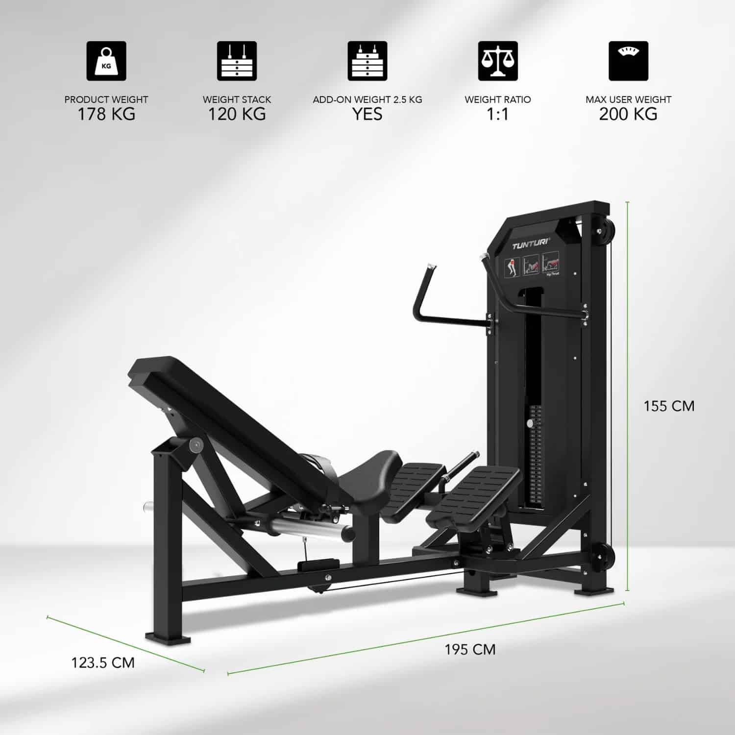 Gollé Médical - V-Series Hip Thrust Tunturi Platinum