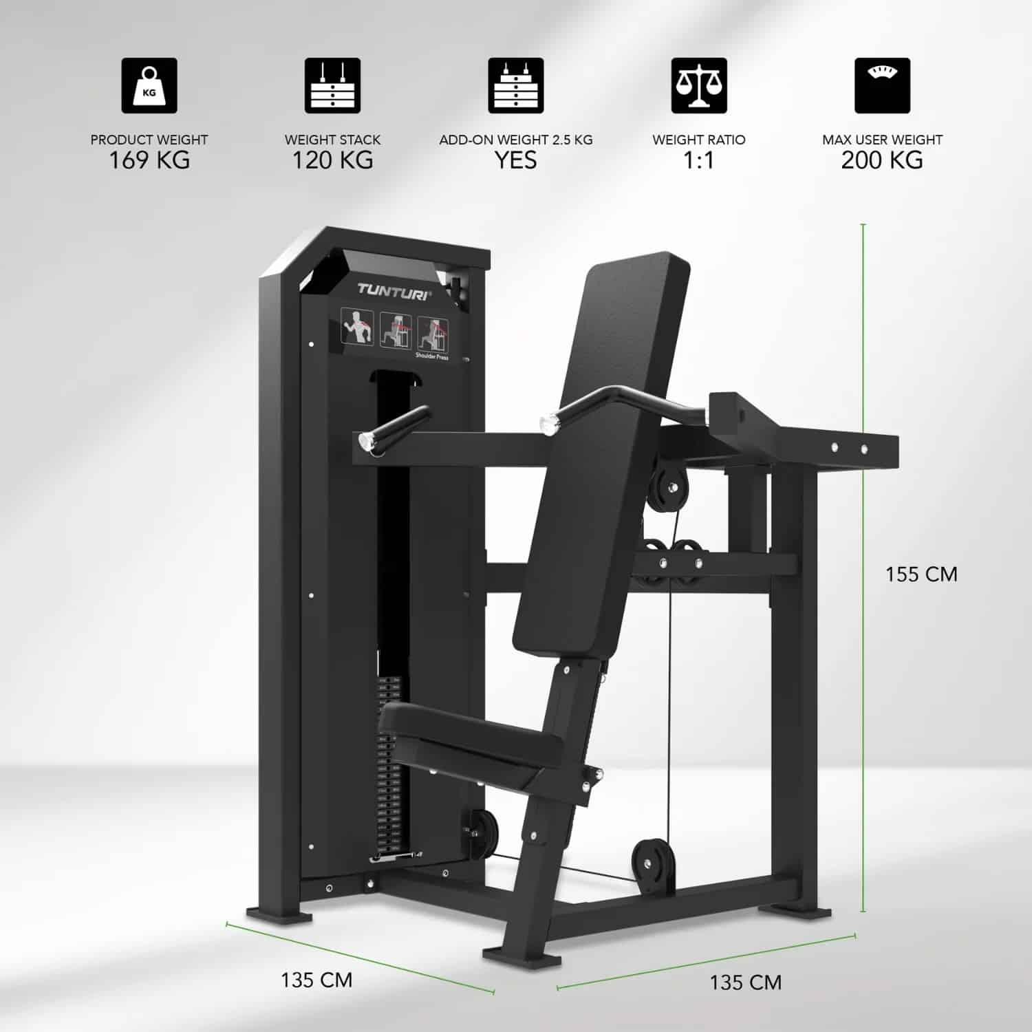 Gollé Médical - V-Series Shoulder Press Tunturi Platinum