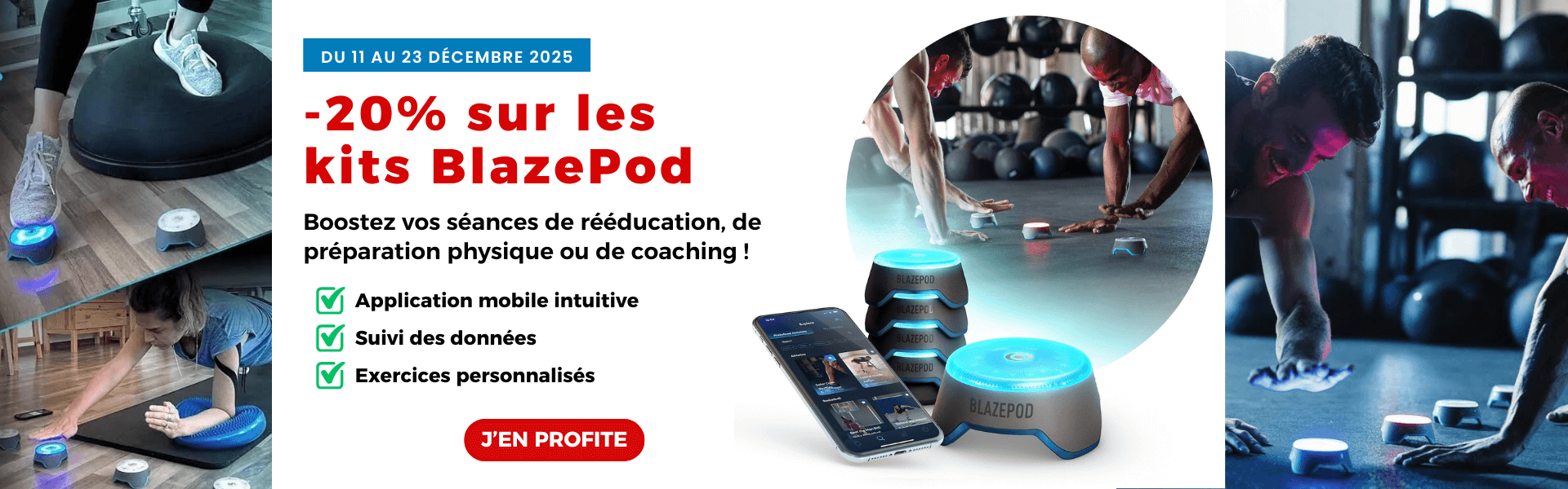Gollé Médical - -20% sur les kits Blazepod du 11 au 23 décembre 2025