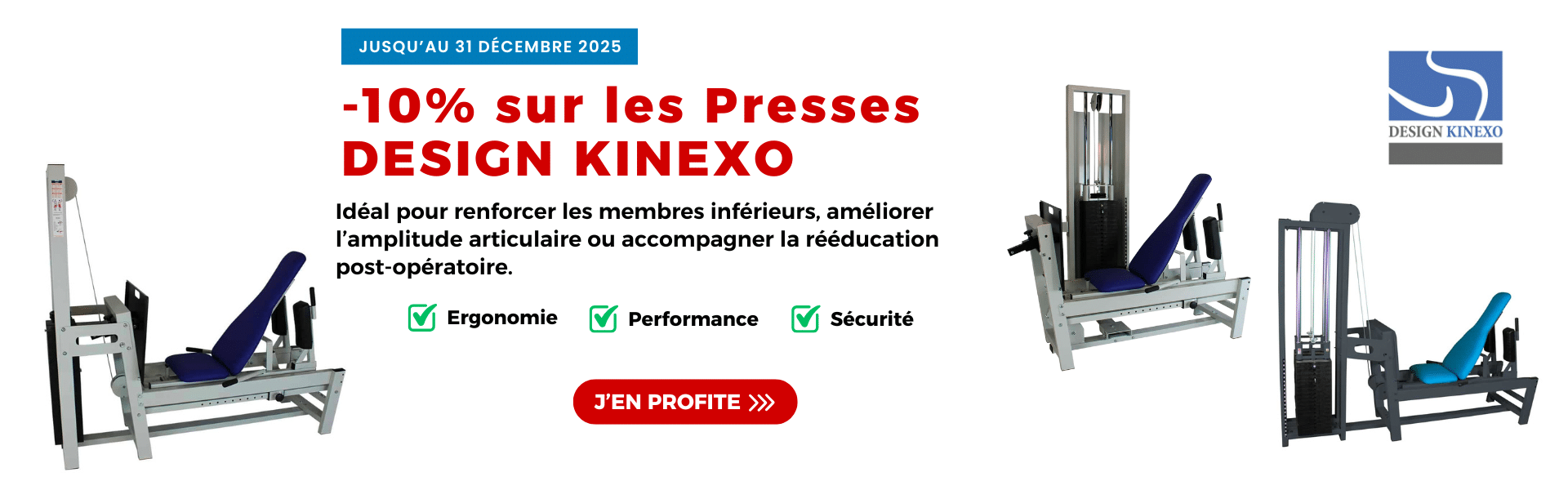 -10% sur les presses Design Kinexo jusqu'au 31 décembre 2025 sur www.golle-medical.fr