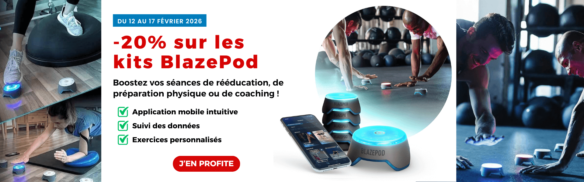 -20% sur les kits Blazepod du 12 au 17 février 2026.