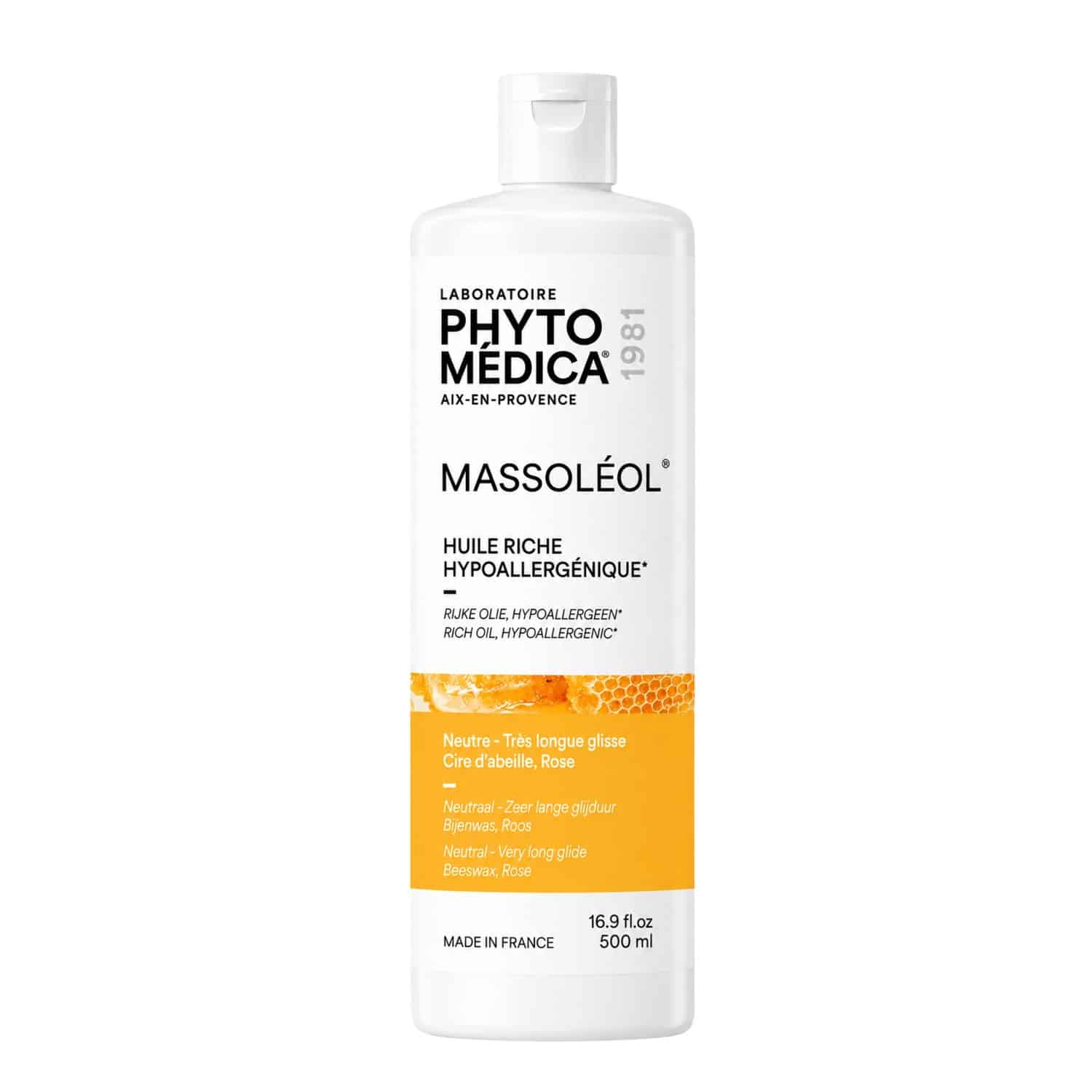 Huile de massage neutre Massoléol Phytomédica – 500 ml
